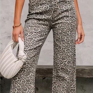 Leopard Print Women's Pants